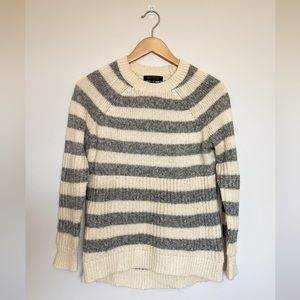Stripe Sweater with Contrast Empire Waist Knit